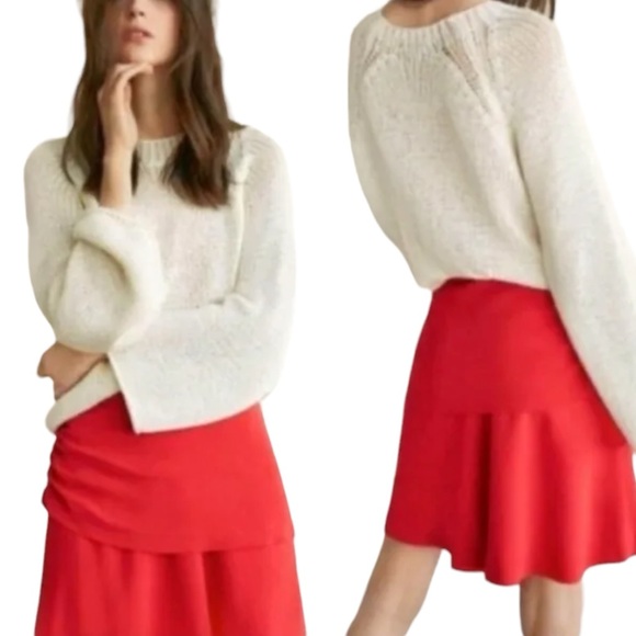 NWT Massimo Dutti Side Ruched Skirt - Picture 1 of 12